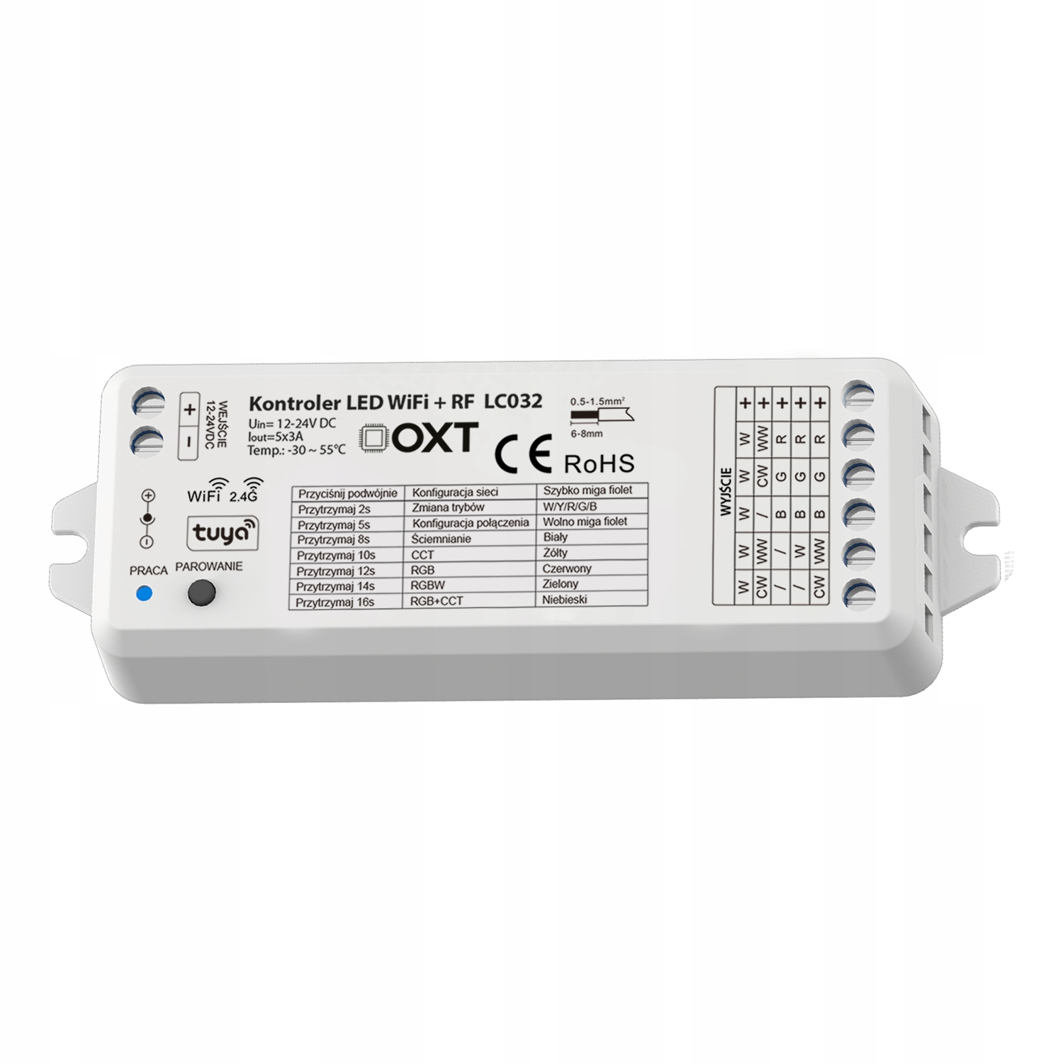

Oxt Kontroler Led Wifi Rf Rgbw+cct Hue Tuya