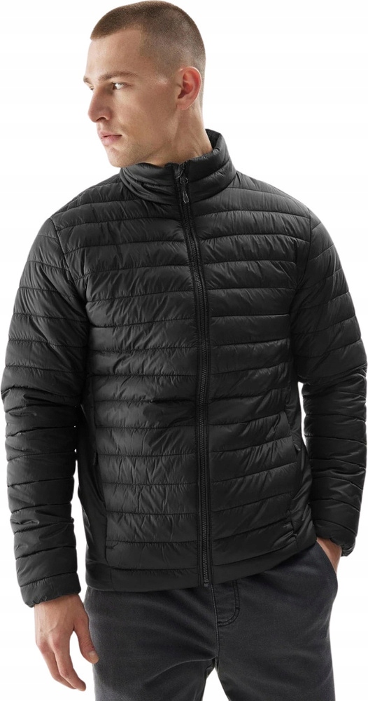 Pánská Péřová Bunda 4F M239 Černá 4FAW23TD vel. L