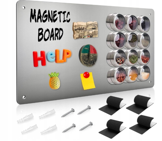 Magnetická Nástěnná Tabule Kovová Bezrámová 30x45