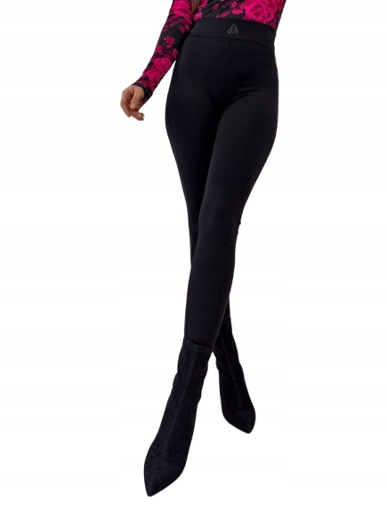 Dámské legíny By Me Gym M černé s logovanou gumou v pase