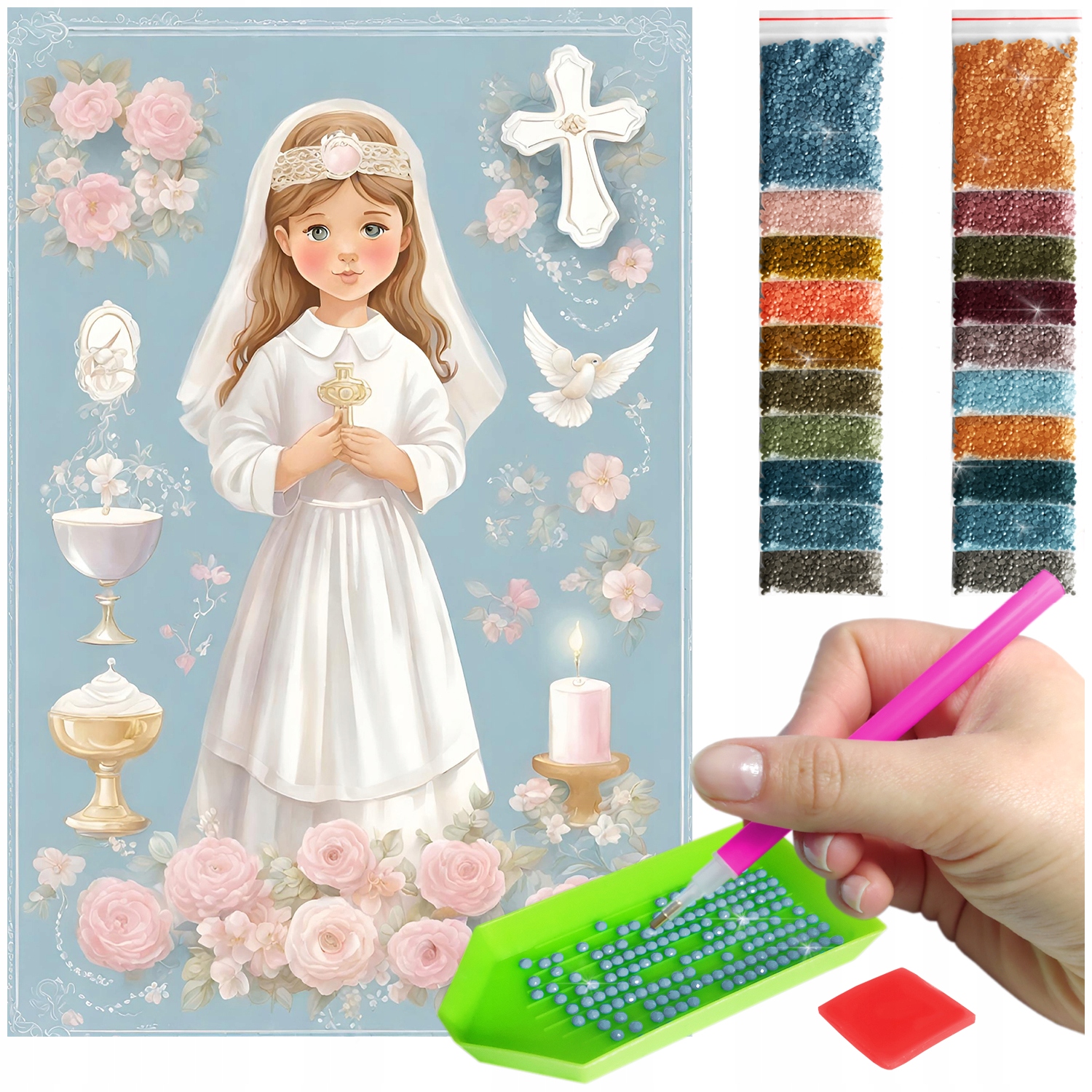 Výšivka Diamond Painting mozaika dítě sada dárek ke společenství