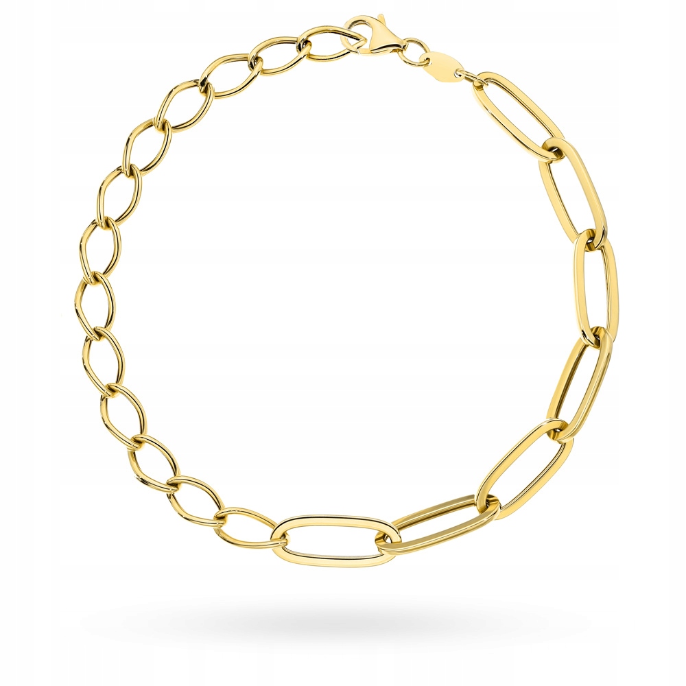 Dámský zlatý náramek 585 s dlouhými články jako dárek pro maminku