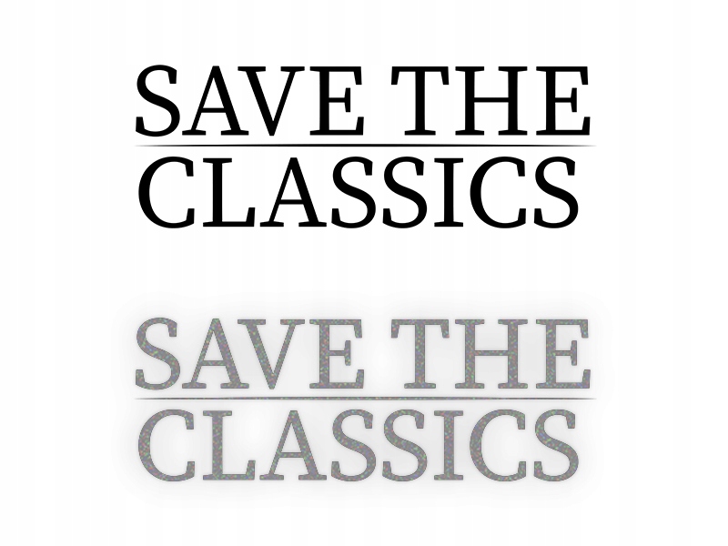 SAVE THE CLASSICS - Naklejka na samochód na auto