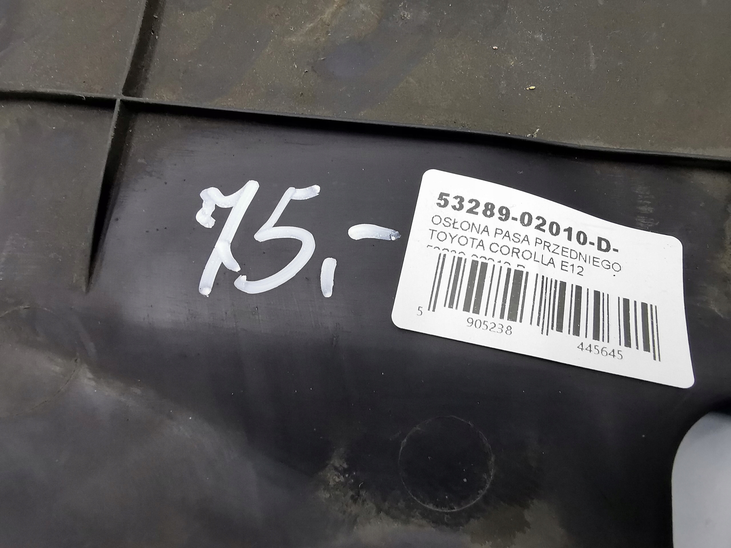 kryt stěny předního TOYOTA COROLLA E12 53289-02010-D