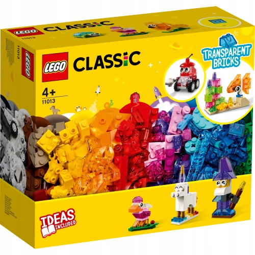 Lego Classic 11013 Kreativní Průhledné Stavebnice
