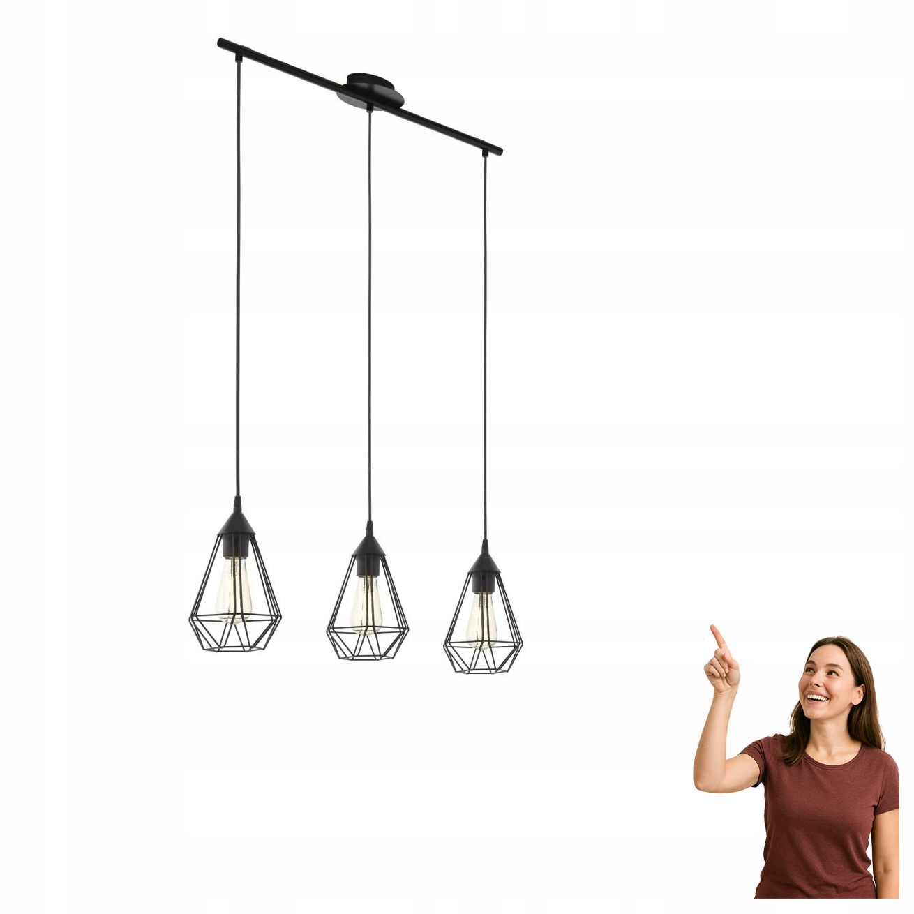 Závěsná lampa Tarbes 94189 Eglo