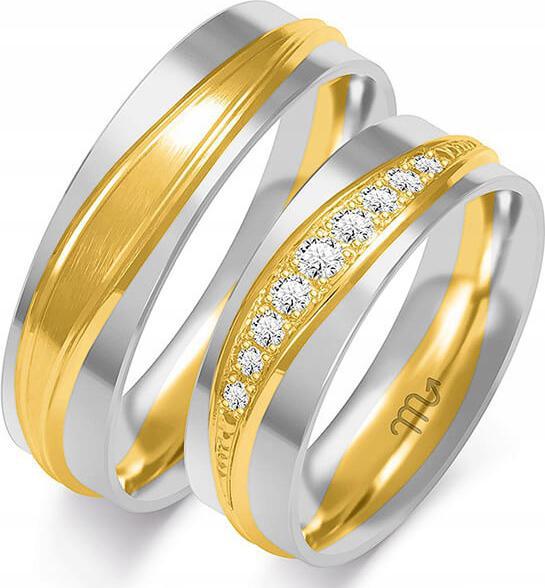 Zlaté snubní prsteny pro pár 585 r 14 15 16 s gravírování dámské pánské