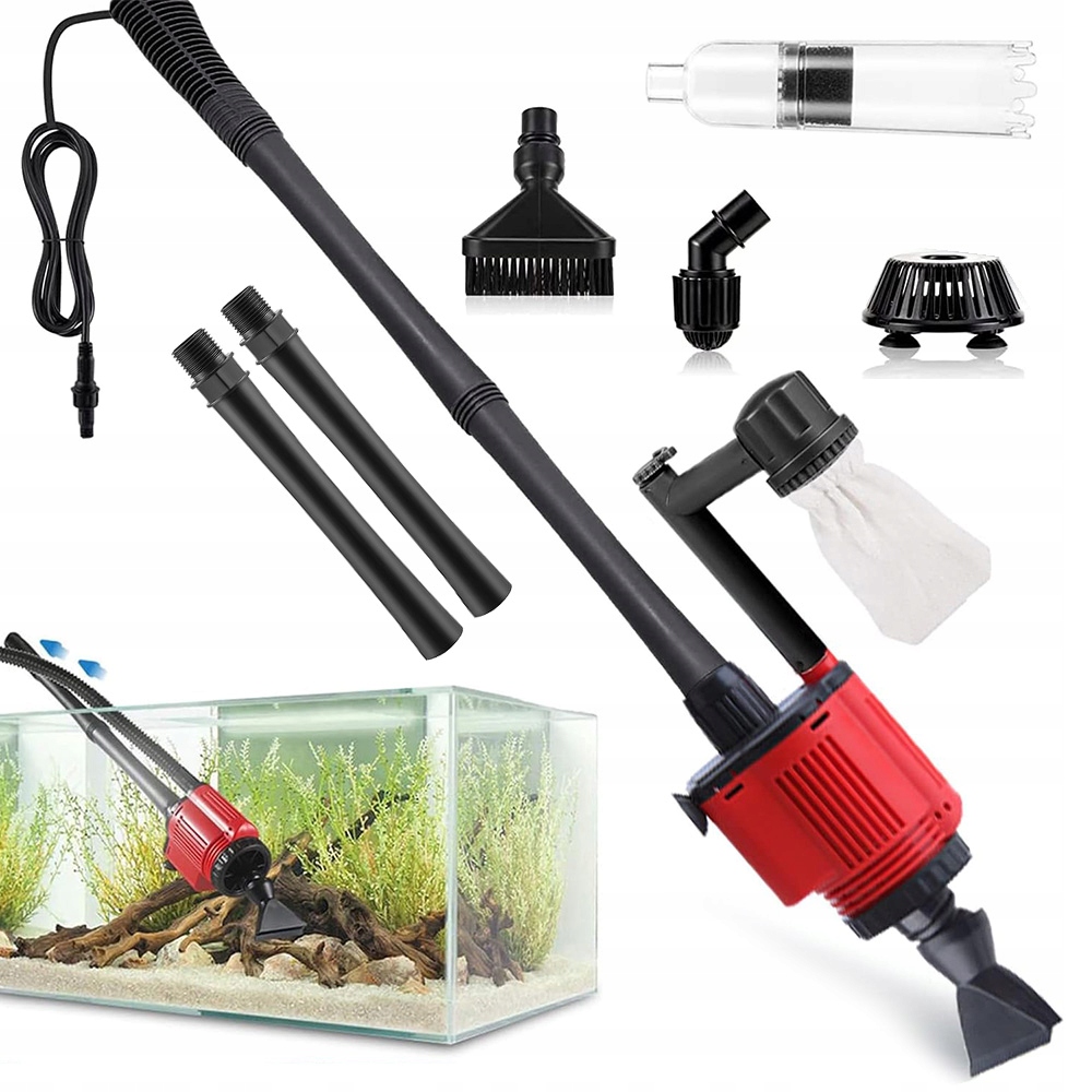 Elektrický Filtr S Sáčky Vysavač Pro Akvárium Výměna Vody 1800L/H 28W