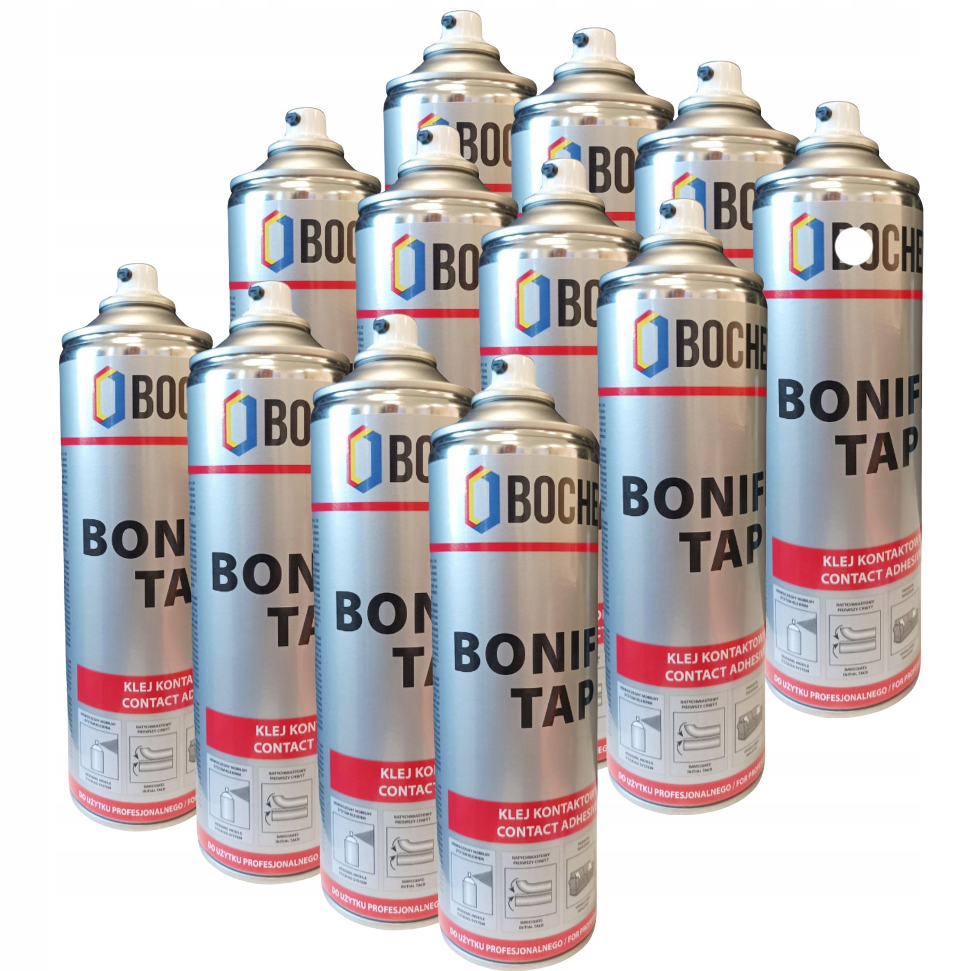 Montážní lepidlo 12 ks Kontaktní Univerzální Silné Výkonné Rychle Váže 500 ml