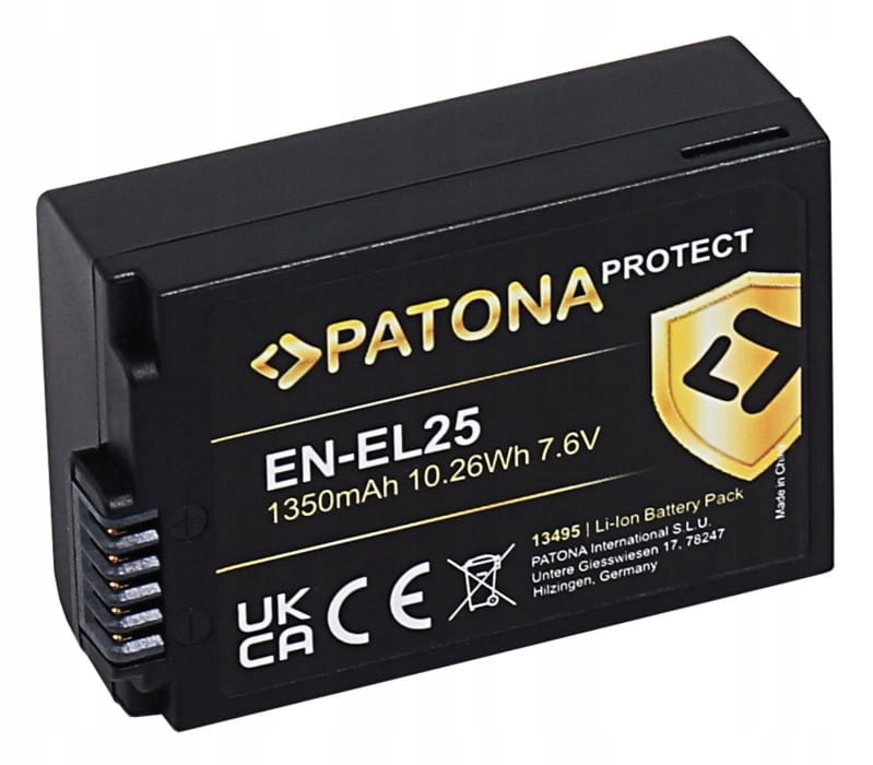 Akumulator EN-EL25 Patona Protect 1350mAh do Nikon Z50 Zfc Z30 Wydajny