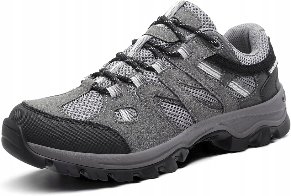 Buty trekkingowe męskie outdoorowe antypoślizgowe szare 45