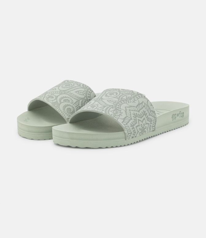 flip*flop Žabky pantofle Pool Eco vel. 41 světlá zeleň winter sage