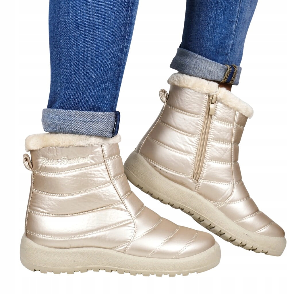 iButy Sněhovky Voděodolné Nízké Zip Béžové