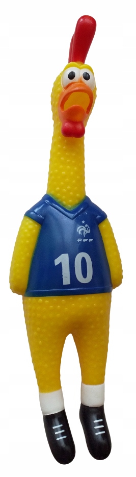 

gumowy gryzak kurczak z piszczałką wielkość 35cm