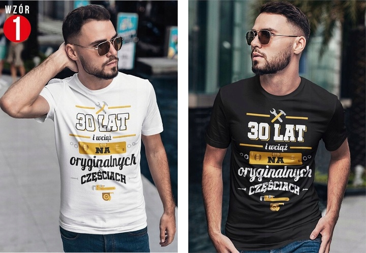 T-SHIRT MĘSKI PREZENT URODZINY DOWOLNY ROK S - 5XL Rozmiar 5XL
