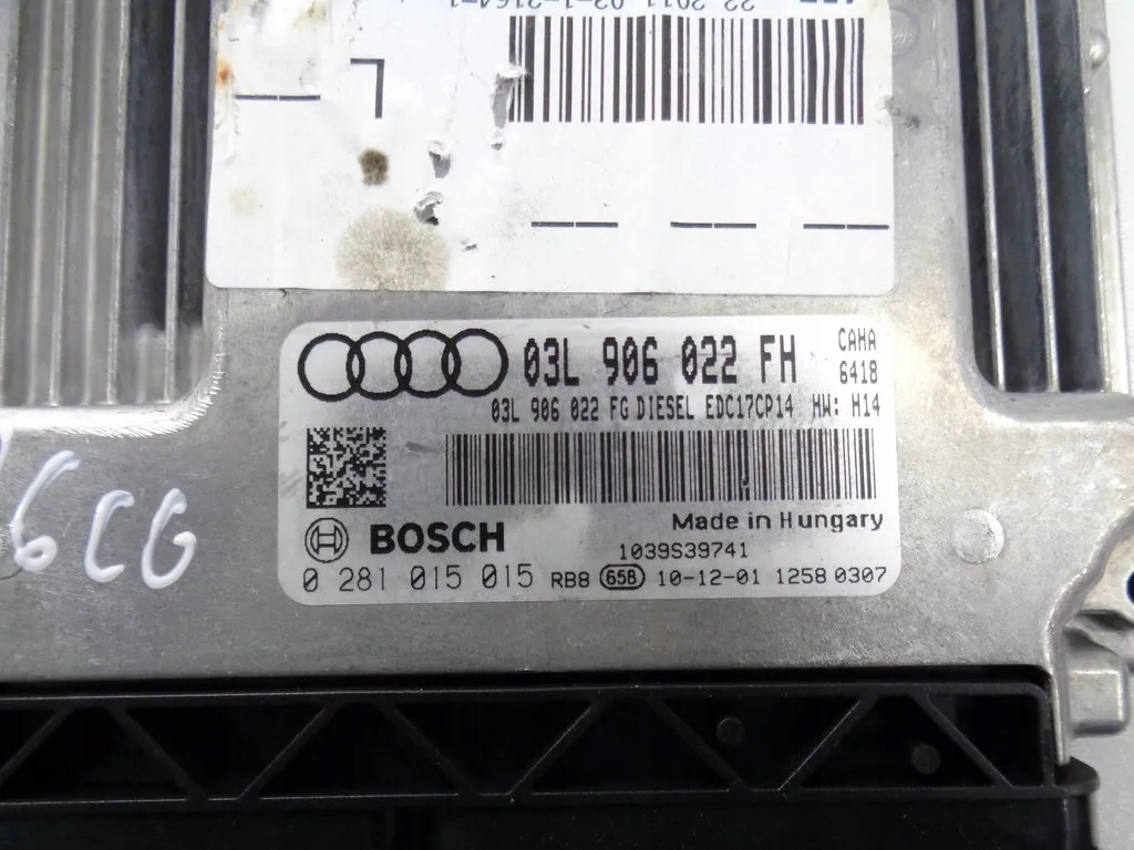 Audi A6 S6 C6 4F 2.0 TDI control unit of the engine
