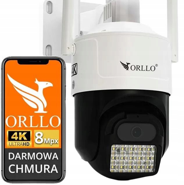 Ip Kamera Orllo Z17 Ultra 4K Gsm Sim 8MPX Vonkajšia Otočná Ai