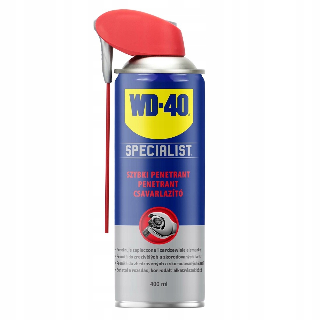 WD-40 33788/46NBA Graisse chaîne moto conditions humides - 400 mL