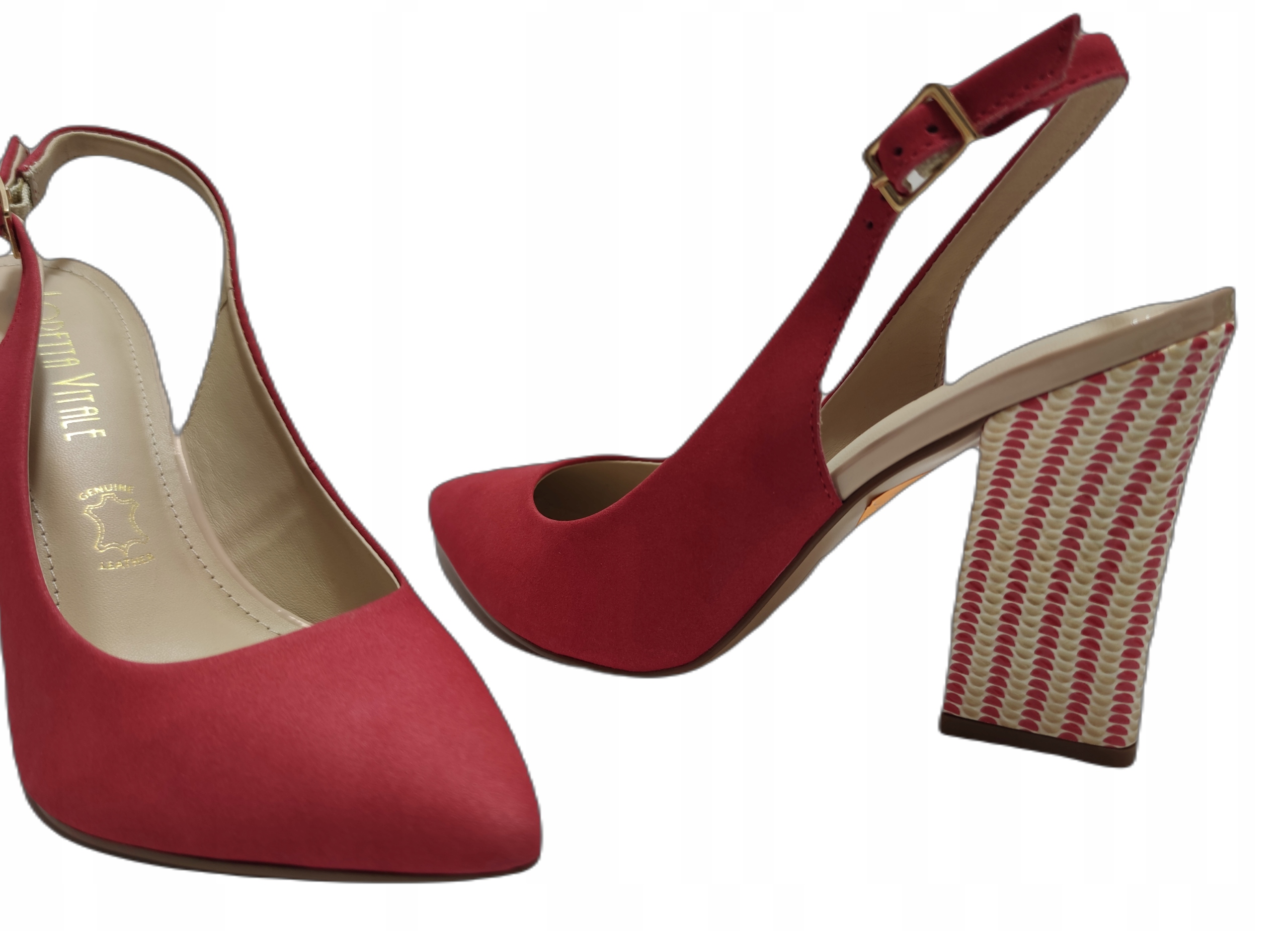 efektní sandály Loretta Vitale 8236 Jahoda 37