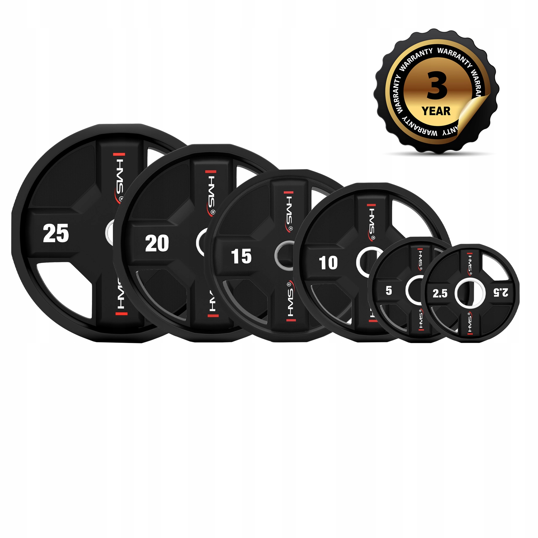 TPC20 Talerz Olimpijski Poliuretanowy Cpu 20 Kg Hms