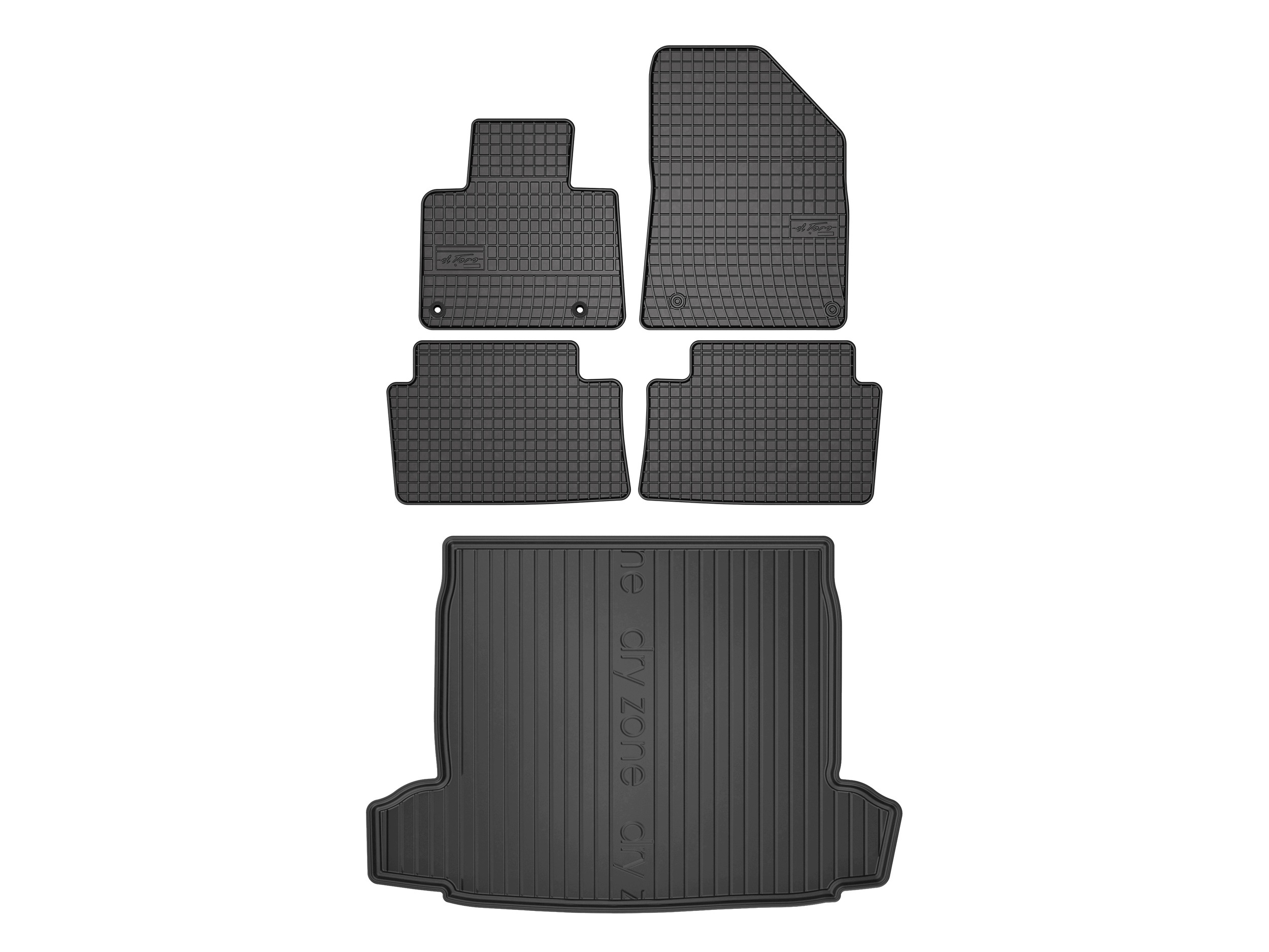 Koberce SolidPRO rohož DryZone pre: Citroen C5 II X7 2008-2017 5 dielov