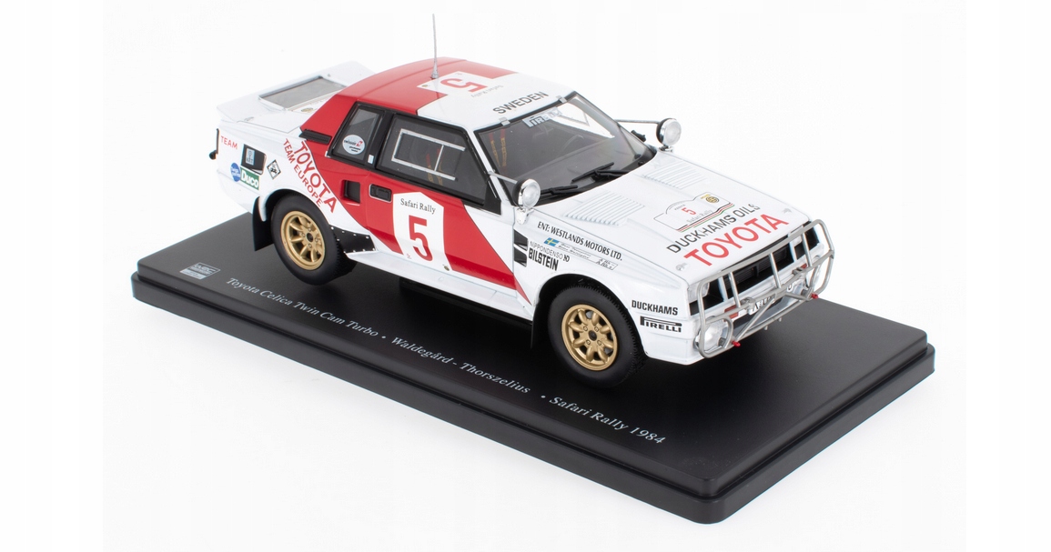 Toyota Celica Twin Cam Turbo Safari Rally 1984 1:24 Ixo RQ533