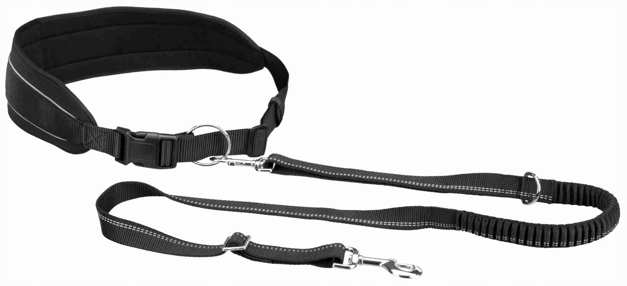 Levně Bederní pás s poutky, 75–120 cm, černý