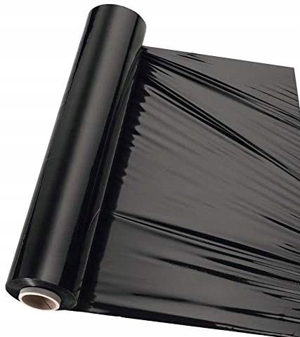 Folia stretch 3kg CZARNA strecz czarny kryjący Marka inny