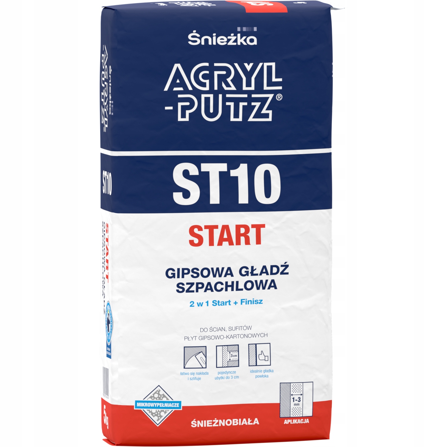 

Acryl-putz ST10 Start Gładź szpachlowa 5kg