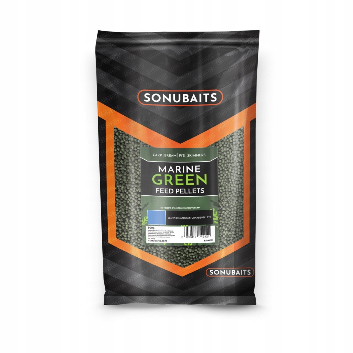 Sonubaits Feed Pellets 6mm Marine Green