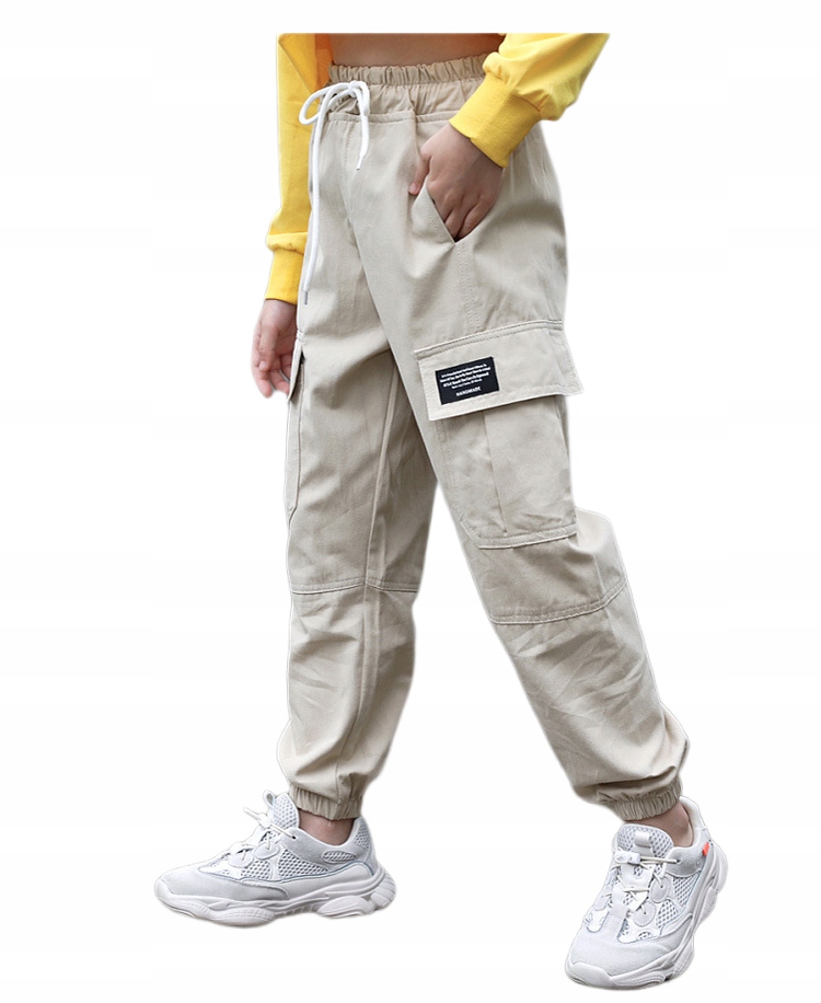 SPODNIE DZIEWCZĘCE MODNE BOJÓWKInull Płeć dziewczynki