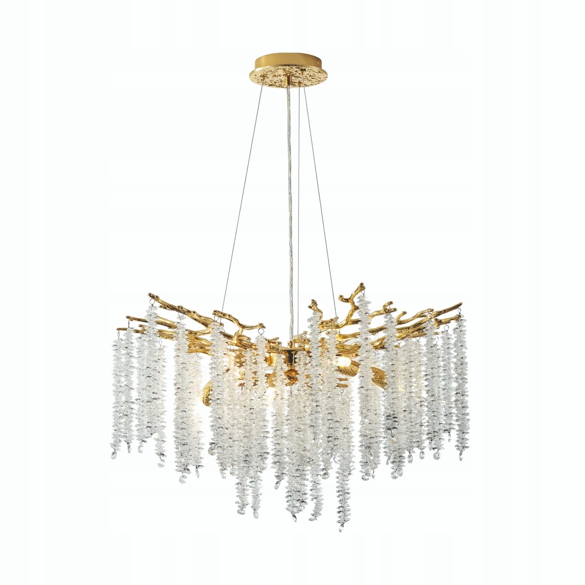 Zlatý krištáľový luster Dijon 10xG9 Zuma Line 60 cm