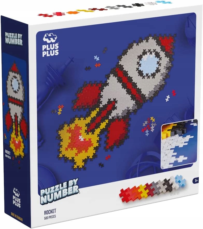 

Plus Plus Klocki Puzzle By Number Rakieta 500EL