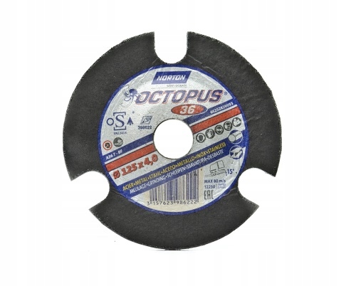 

Norton Octopus Tarcza do szlifowania 125 x 4,0 A36