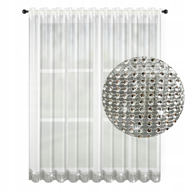 

Firana gotowa Firany 240x400 cm Firanki Cyrkonia