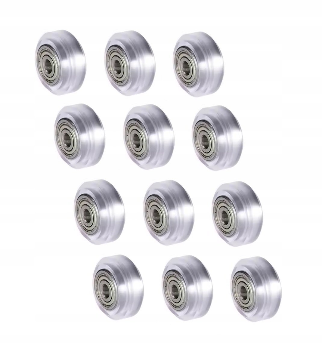 Rolka V-slot Silná 24 mm Pro Stavbu Vozíku Sanitky 3D Tiskárny Cnc 12 Ks