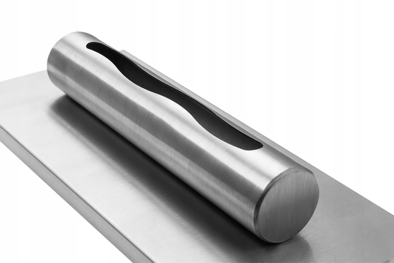 Stolní krb Stainles stříbrný, stojící