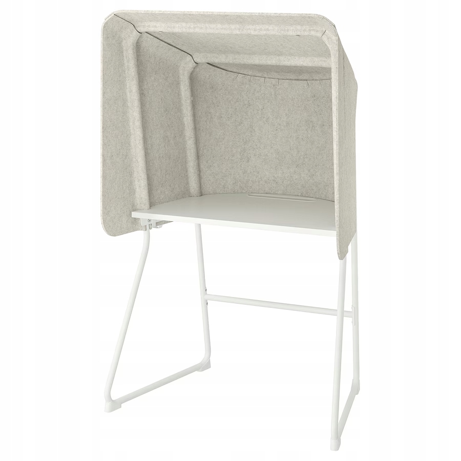 Biurko prostokątny Ikea 95 x 87 x 155 cm biały