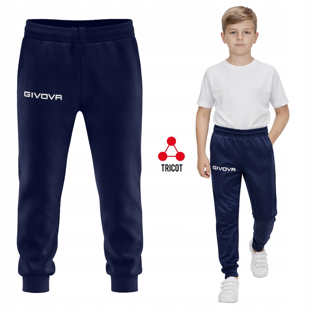 P024 r. XS (146-152) DZIECIĘCE SPODNIE DRESOWE GIVOVA TRENINGOWE SPORTOWE