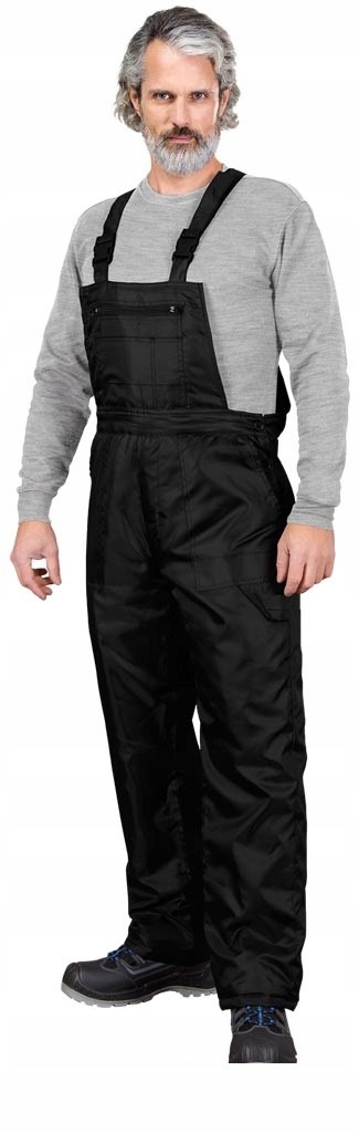 Spodnie Ochronne Ogrodniczki Ocieplane Reis S-winter 7XL czarny