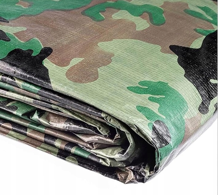 Plandeka 85 g/m2 4x5m maskująca kamuflażowa Długość 5 m