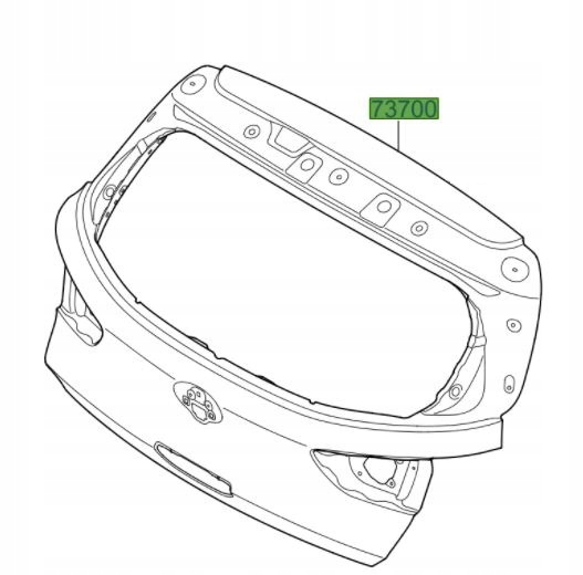 Hyundai i30 (2020-) Pokrywa bagażnika