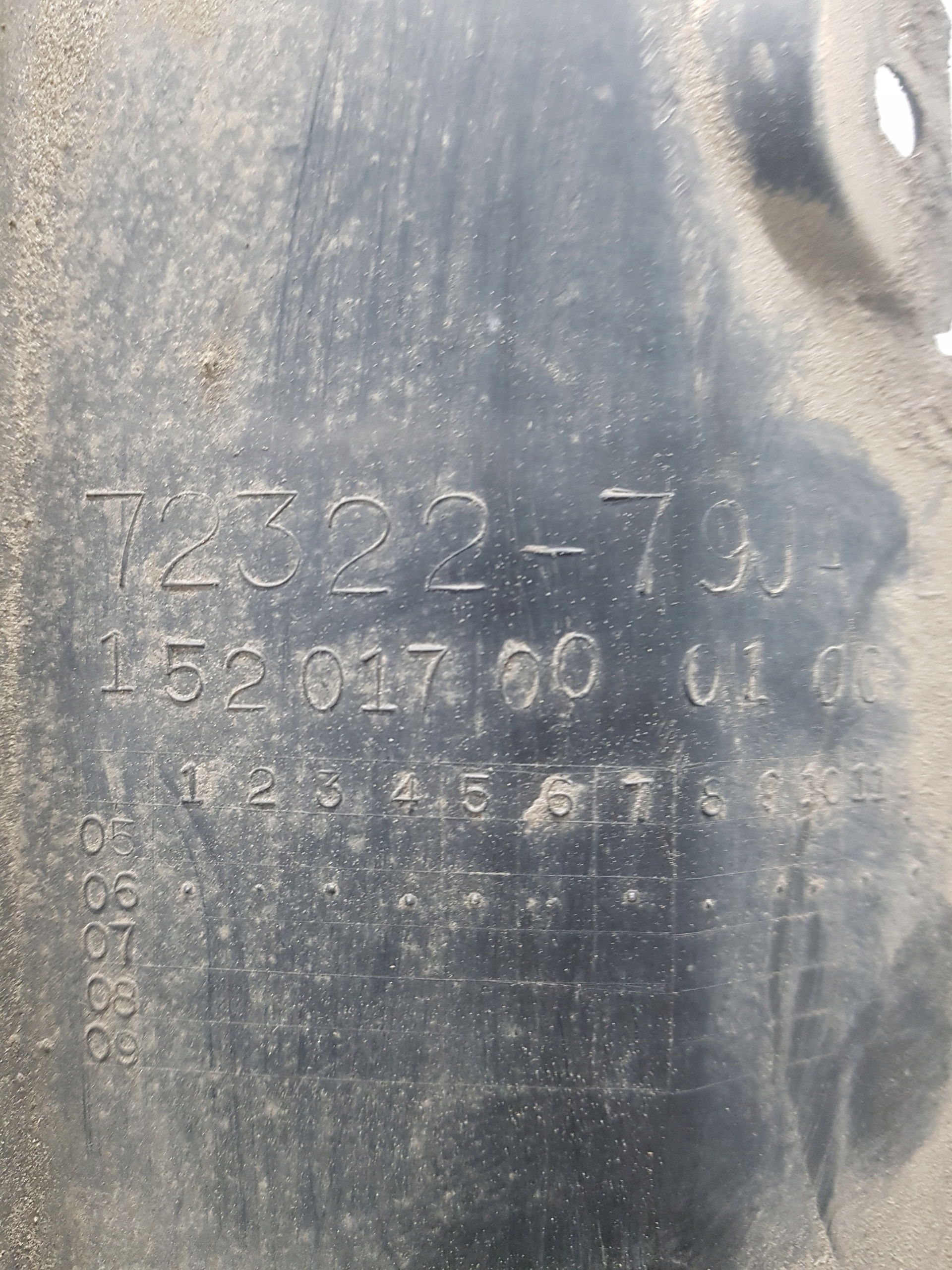 mudguard left front FIAT SEDICI SX4 72322-79JA