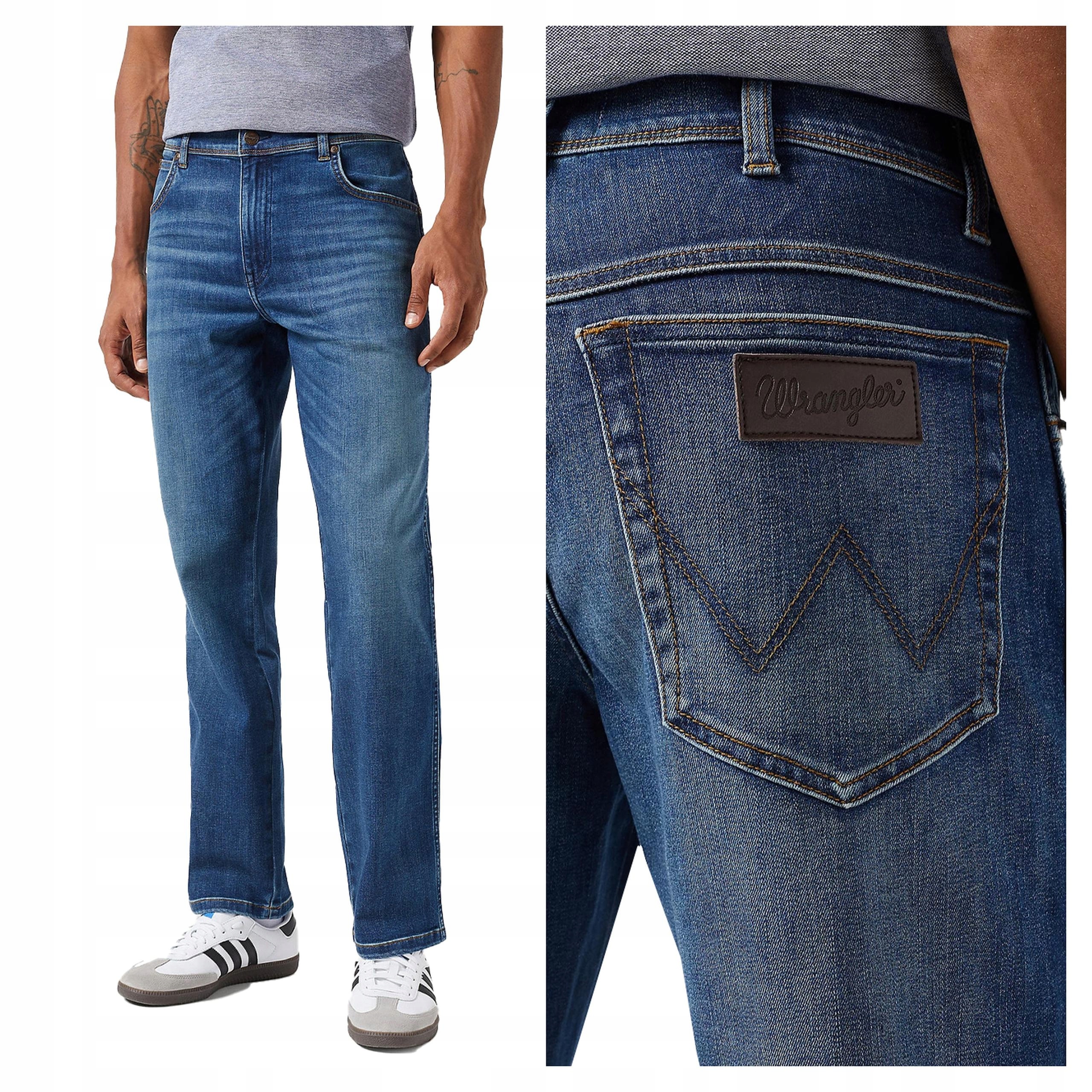 Pánské jednoduché džínové kalhoty Wrangler Texas 32/32