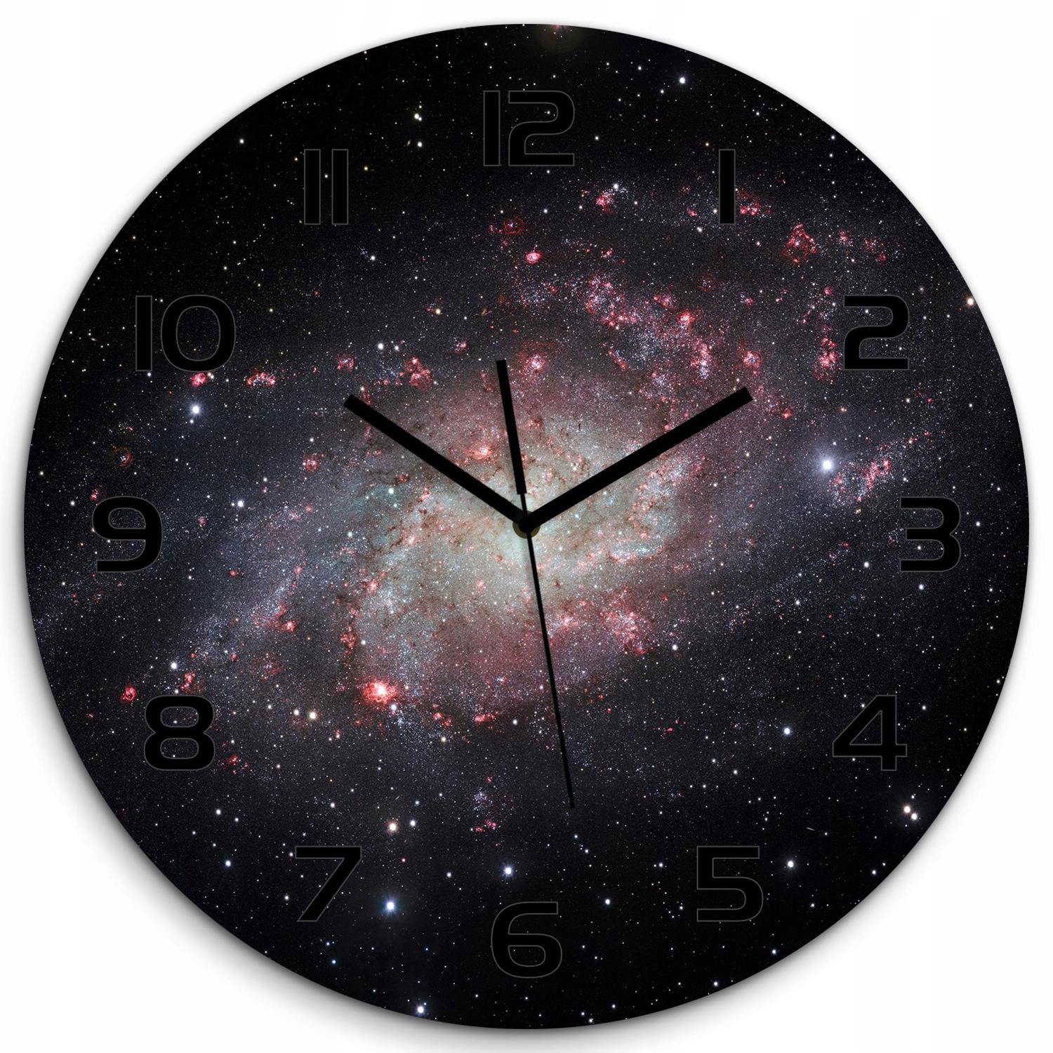 

Zegar ścienny ze szkła hartowanego Mgławica fi 60