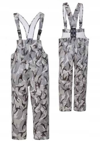 PROS 001 MORO Spodnie ogrodniczki przeciwdeszczowe rybackie gumowe 58 / 2XL