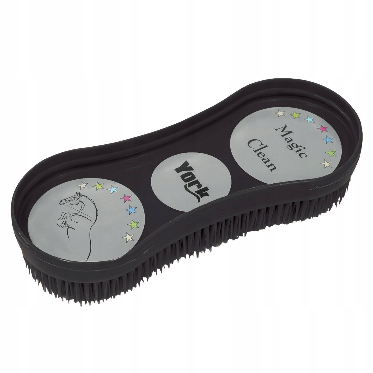 Szczotka dla konia York Magic Clean czarna