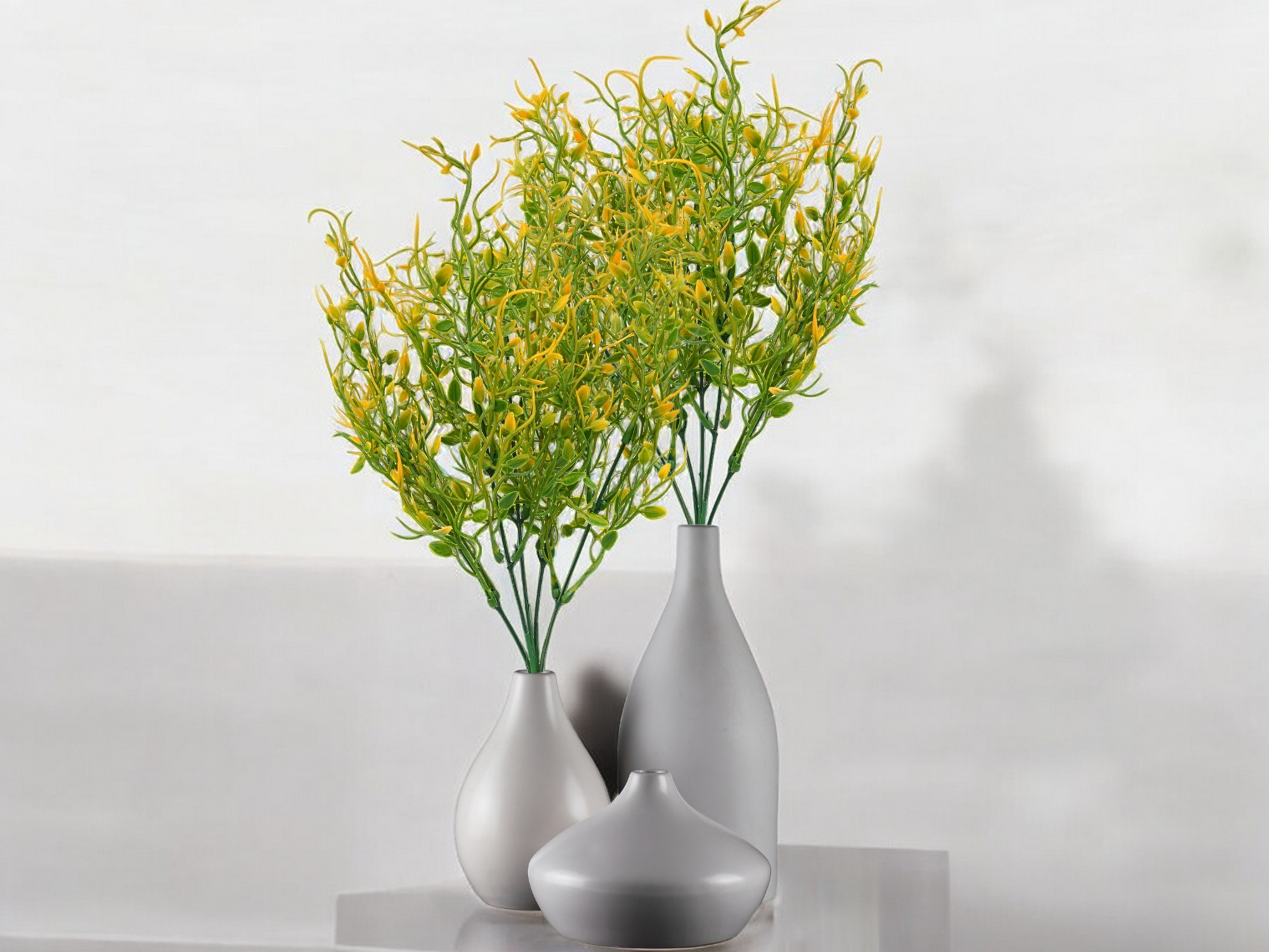 SZTUCZNA GAŁĄZKA RUSKUS 39cm ŻÓŁTA WYPEŁNIACZ DODATEK DO STROIKÓW POMNIK Rodzaj bukiety