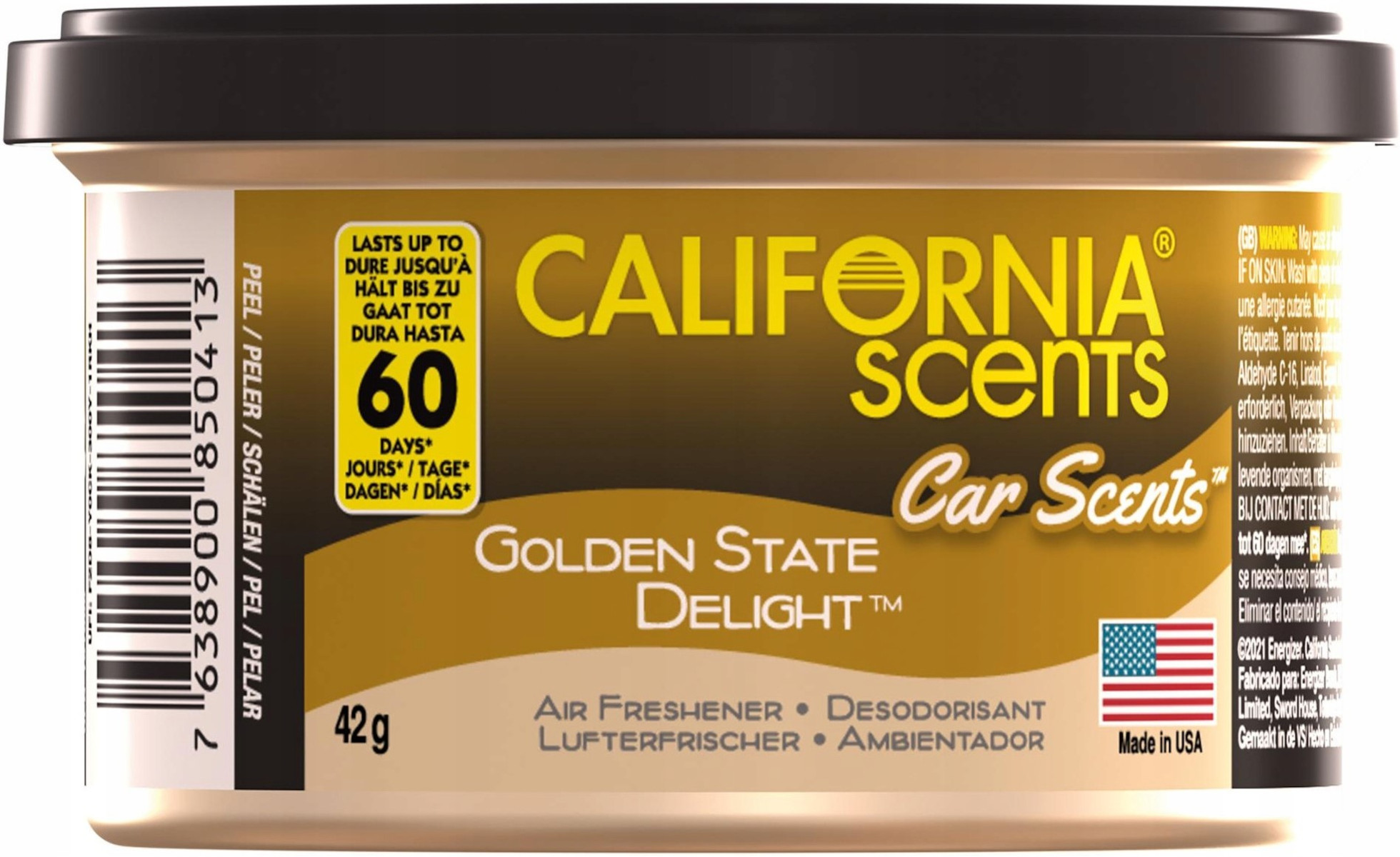 Puszka Zapachowa CALIFORNIA CAR SCENTS Golden State Delight 42g