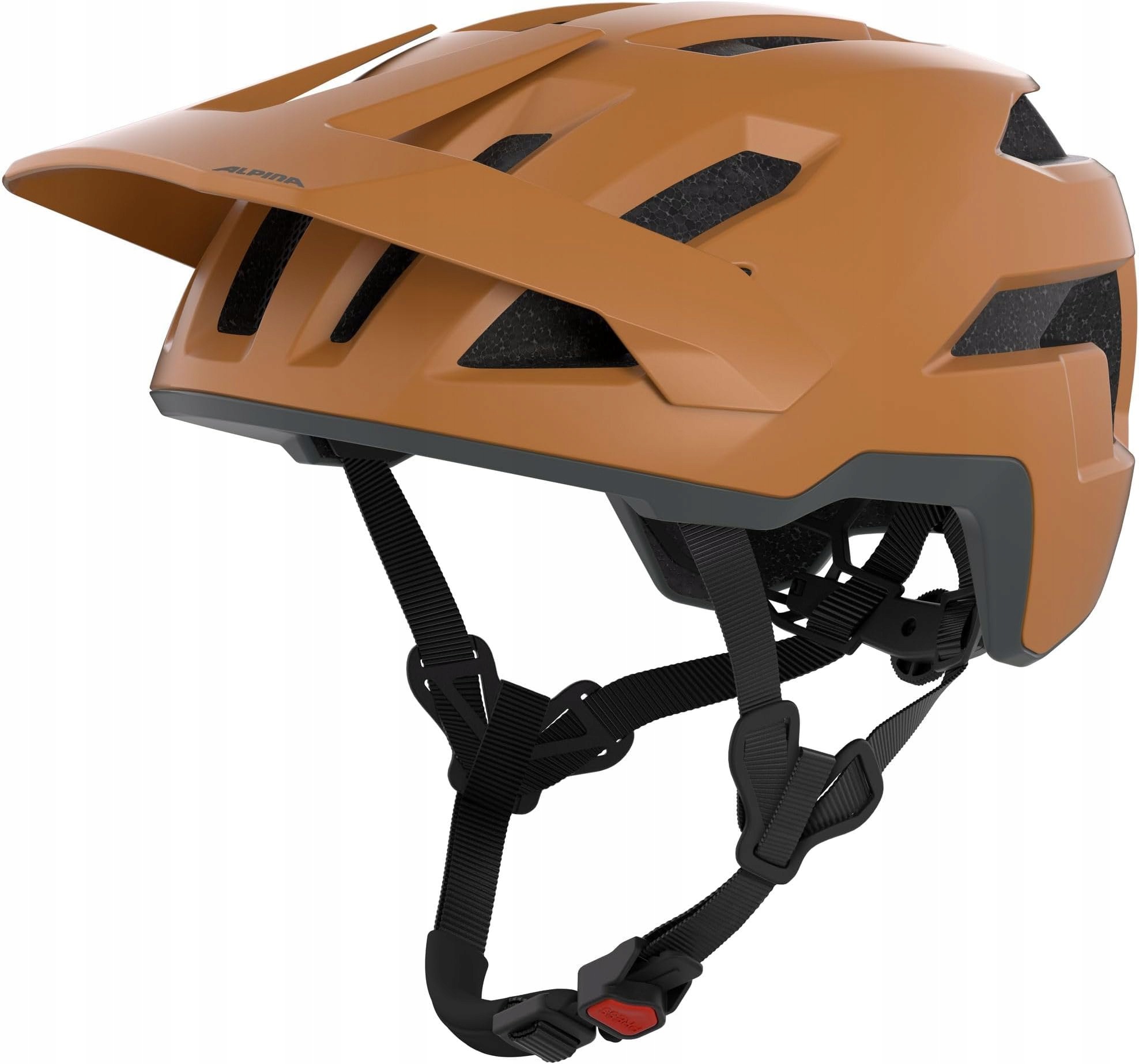Kask Rowerowy Mtb Trail Z Daszkiem Regulacja 52-56 CM Lekki Alpina